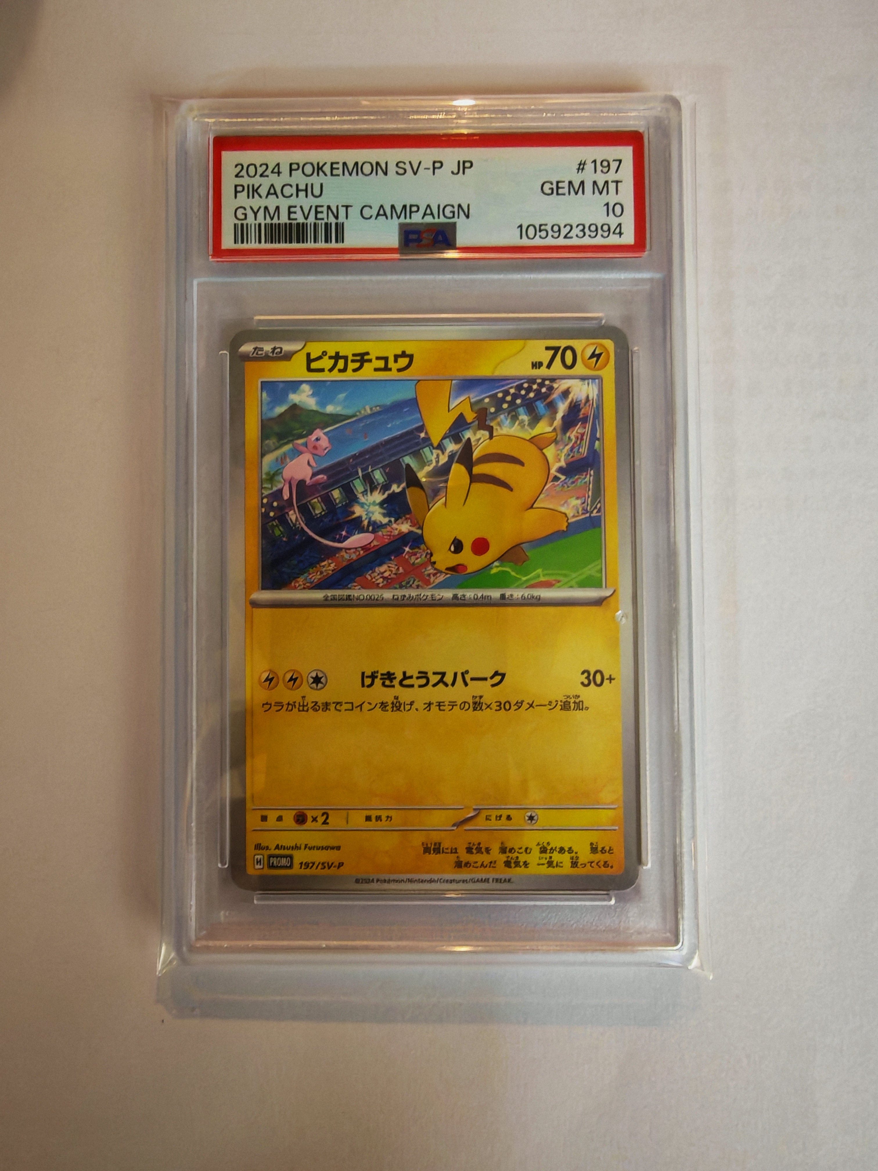 PSA10 ピカチュウ プロモ 2024 ジムイベント Gym event Pikachu ピカチュウ プロモ 2024 PSA10 ピカチュウ 291 SV-P