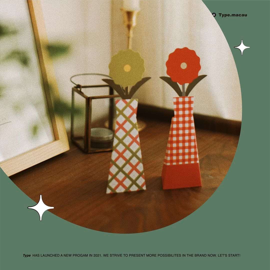 Type 獨家設計「小花瓶心意卡」- Flower Card3