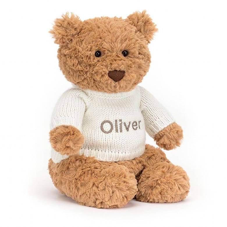 【預訂】Jellycat 巴塞羅熊 自訂毛衣名字1