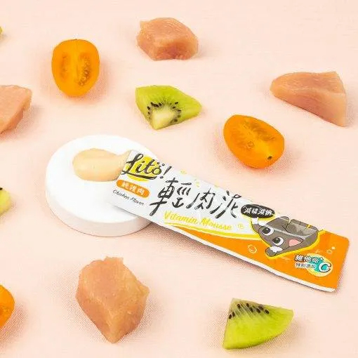 純雞肉(維他命C添加) LITÖ! 輕肉泥（10G×4條）1