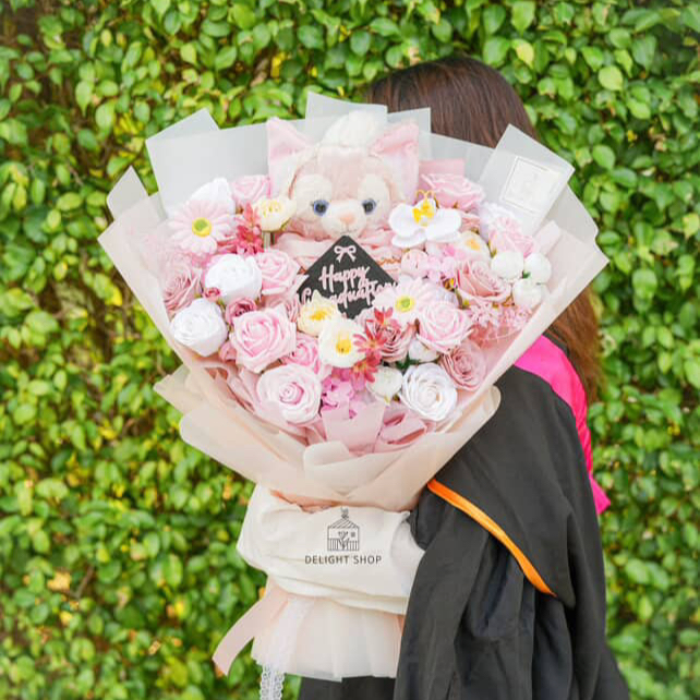 公仔畢業帽花束 🎓2