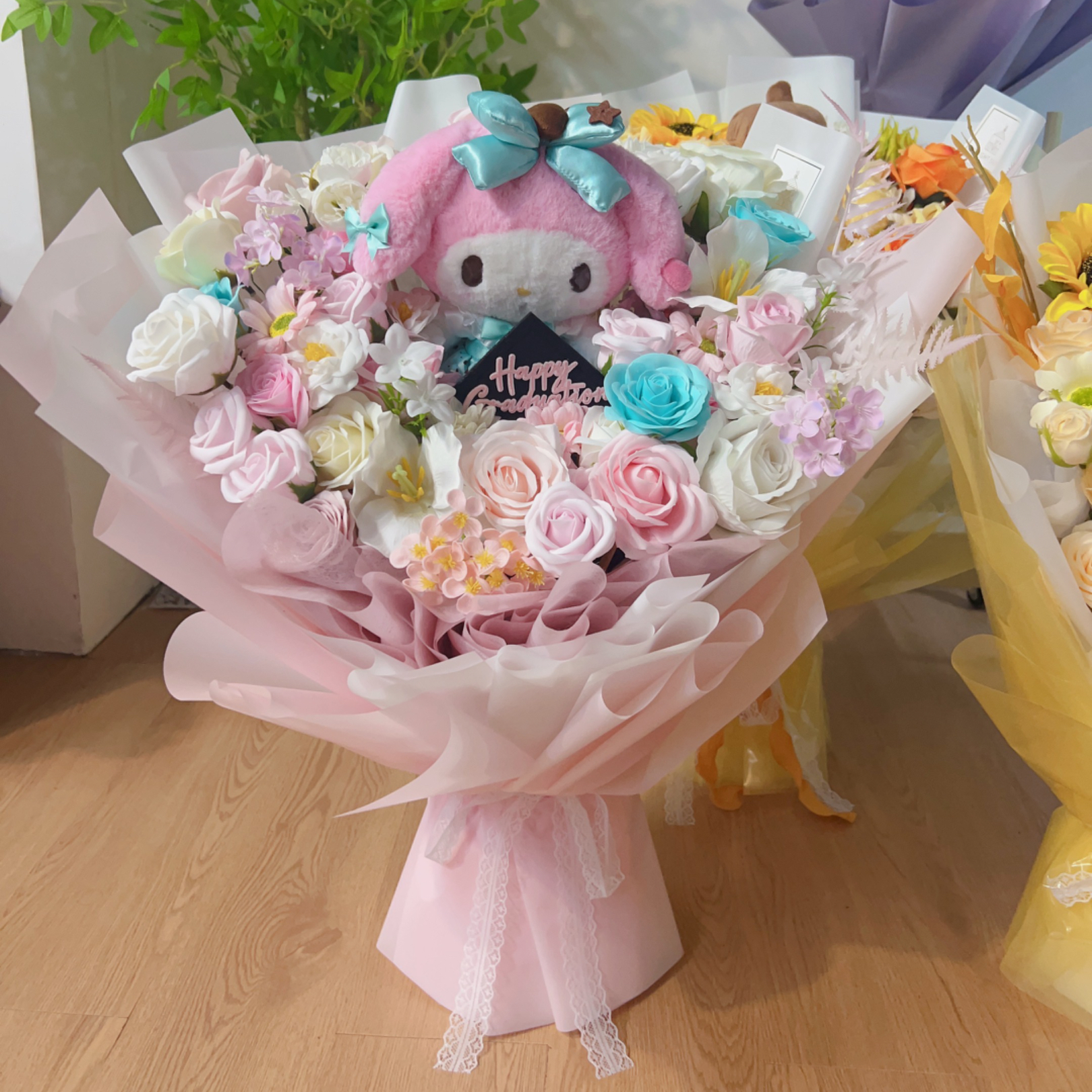 公仔畢業帽花束 🎓5