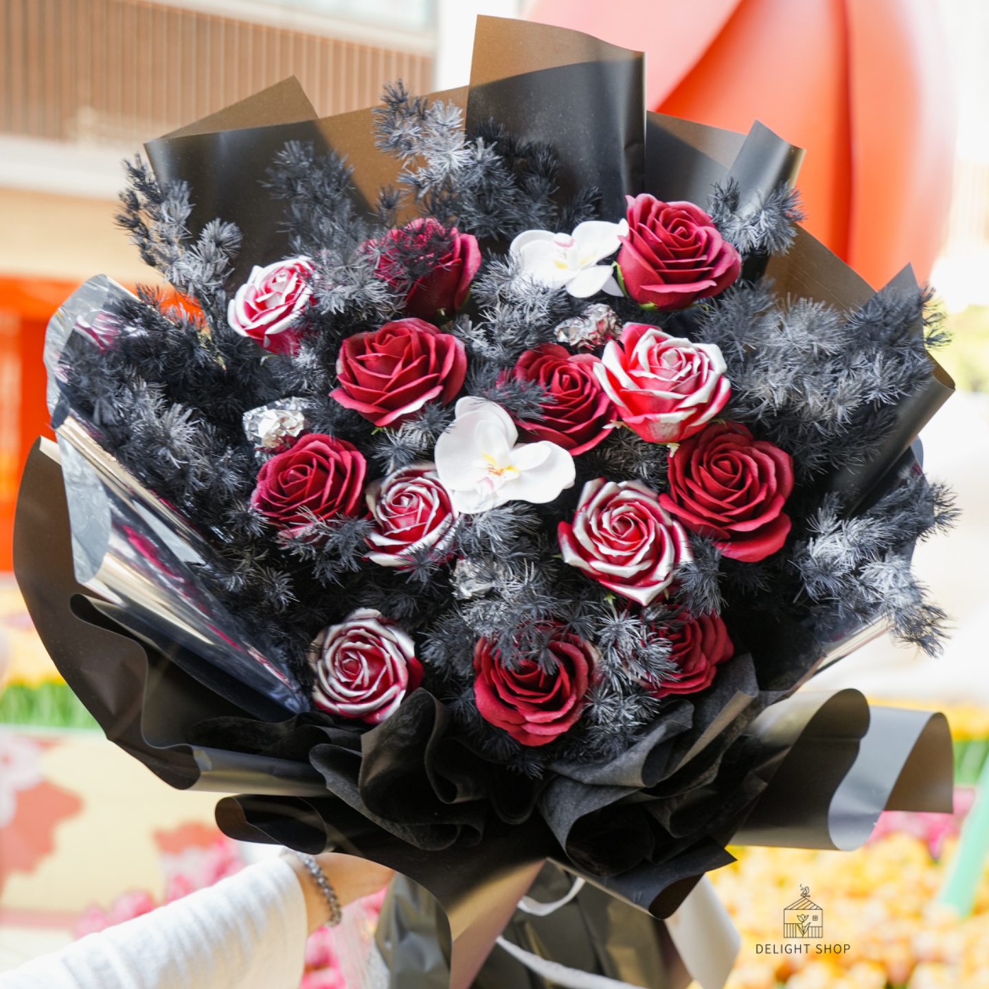 紅黑玫瑰香梘花3