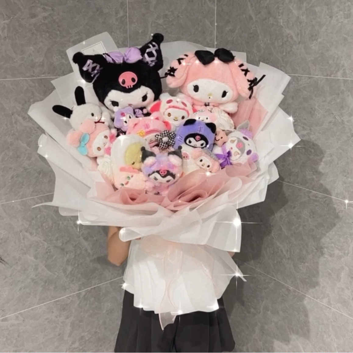 XL Melody & Kuromi 公仔花束1